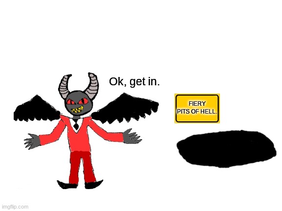 High Quality Lucifer ok get in Blank Meme Template