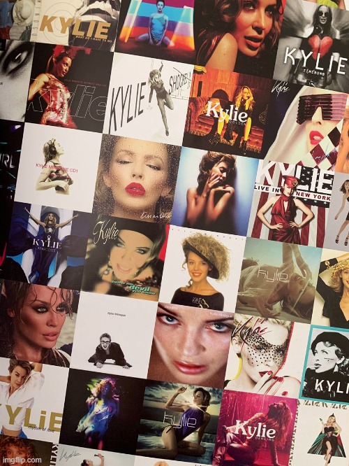Kylie album compilation | image tagged in kylie album compilation | made w/ Imgflip meme maker