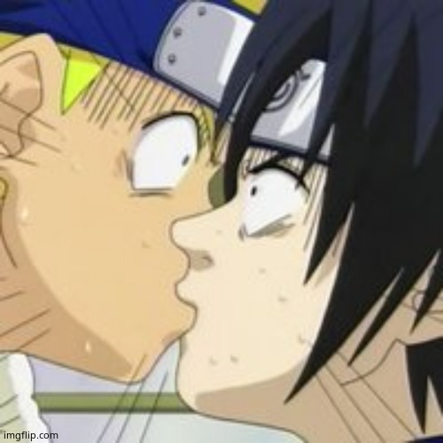 sasuke naruto kiss | image tagged in sasuke naruto kiss | made w/ Imgflip meme maker