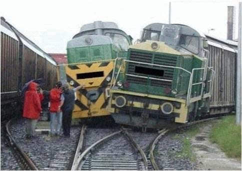 Two Trains Colliding Blank Meme Template