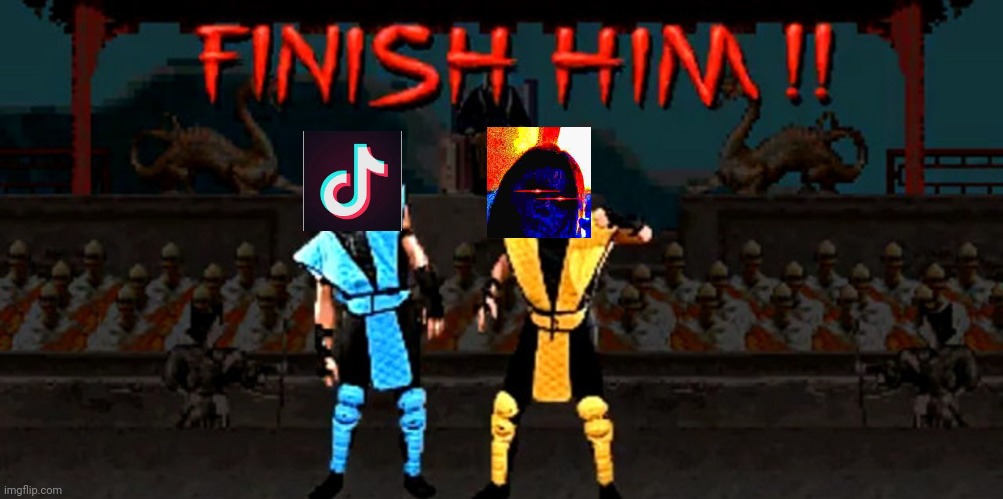 We're Winning This Legendary War Against Tik Tok!!!!!!! | image tagged in finish him | made w/ Imgflip meme maker