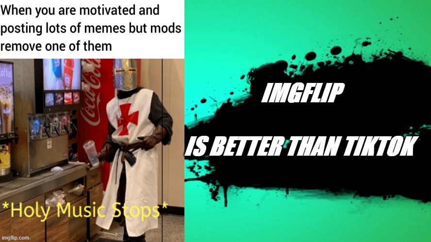 long live imgflip | IMGFLIP; IS BETTER THAN TIKTOK | image tagged in everyone joins the battle | made w/ Imgflip meme maker