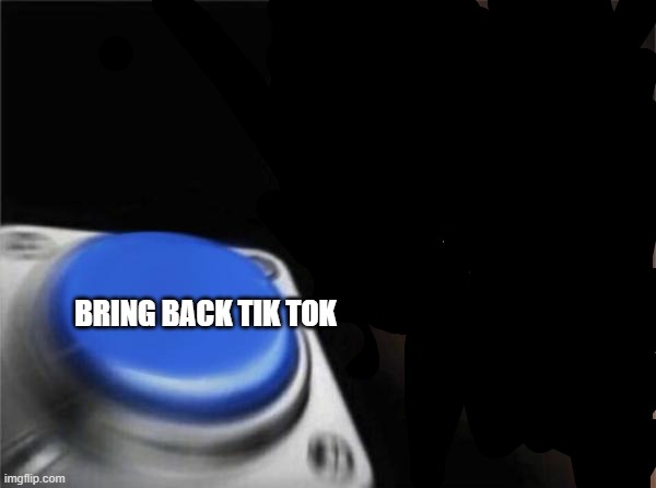 truth | BRING BACK TIK TOK | image tagged in memes,blank nut button | made w/ Imgflip meme maker