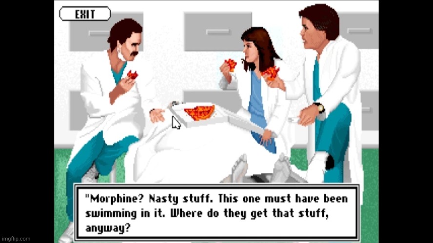 Morphine Morgue | image tagged in morphine morgue | made w/ Imgflip meme maker