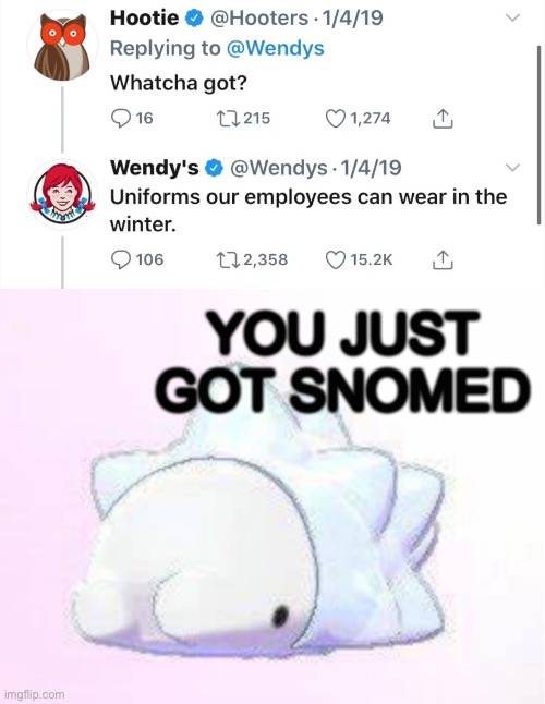 Oof | image tagged in you just got snomed | made w/ Imgflip meme maker