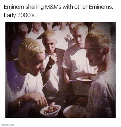 "Twenty million other white rappers emerge..." | image tagged in eminem funny,eminem,repost,reposts are awesome,rappers,rapper | made w/ Imgflip meme maker