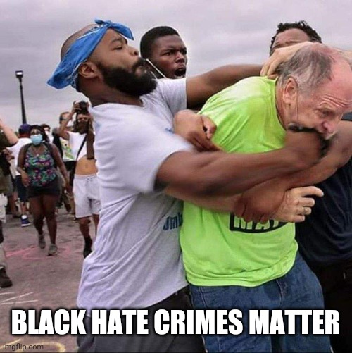 Bad For The Goose, Bad For The Gander | BLACK HATE CRIMES MATTER | image tagged in blm,black lives matter,riots,protests,racism,white privilege | made w/ Imgflip meme maker