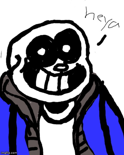 My drawing of sans (comment if you want others) | image tagged in memes,blank transparent square,drawing,sans | made w/ Imgflip meme maker