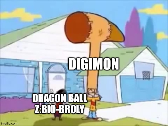 Rolf Hammer Hat | DIGIMON; DRAGON BALL Z:BIO-BROLY | image tagged in rolf hammer hat | made w/ Imgflip meme maker