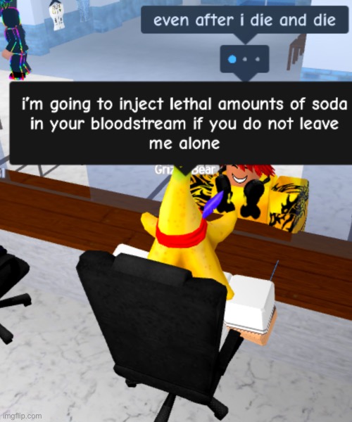 Lethal blood soda | image tagged in roblox | made w/ Imgflip meme maker