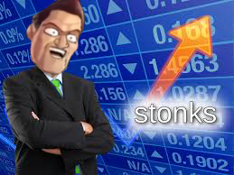 High Quality Stonks meme aran Blank Meme Template