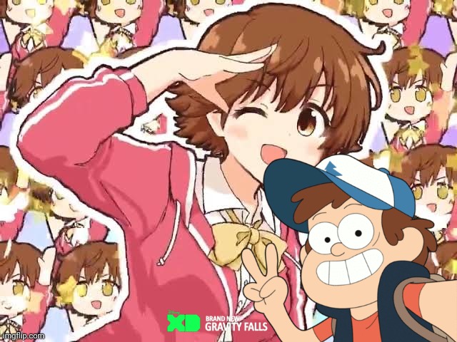 Dipper, how did you get in there? | image tagged in gravity falls,dipper pines,anime,anime meme,selfie,memes | made w/ Imgflip meme maker