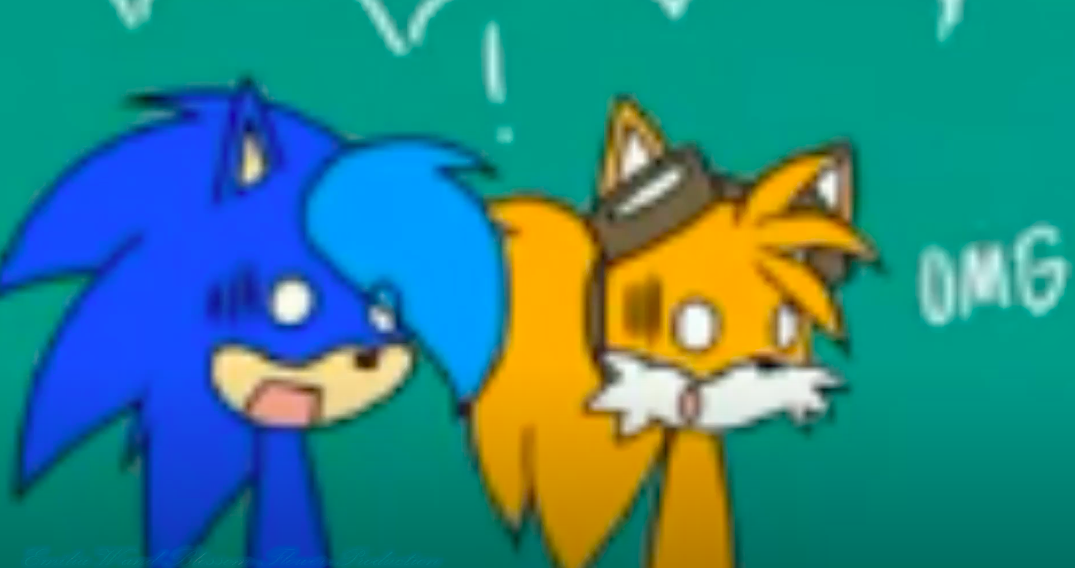 High Quality Sonic & Tails omg Blank Meme Template