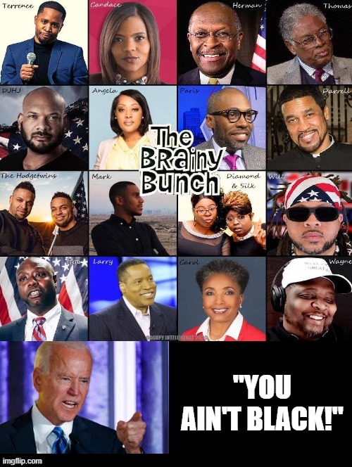 Snoop Dogg Used a Derogatory Term To Describe Conservative Blacks! Biden Says "You Ain't Black" Who Really are the Racists? | "YOU AIN'T BLACK!" | image tagged in biden,stupid liberals,ConservativeMemes | made w/ Imgflip meme maker