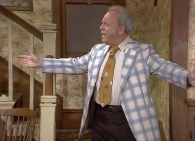 High Quality Archie Bunker Blank Meme Template