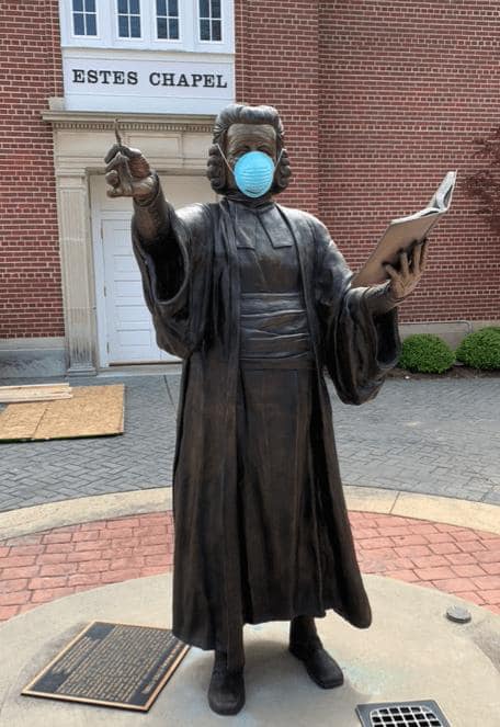 Charles Wesley Wear Your Mask Blank Meme Template
