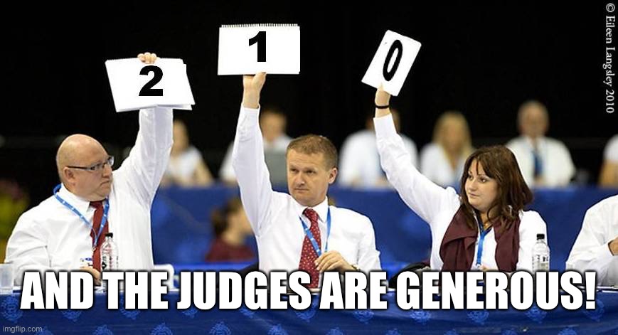 AND THE JUDGES ARE GENEROUS! | made w/ Imgflip meme maker