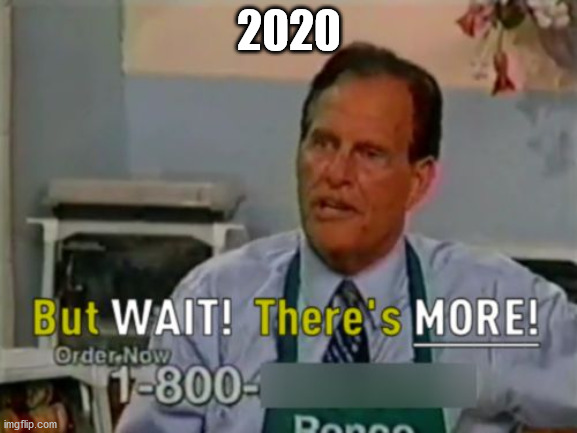 Ron Popeil But WAIT! There's MORE! | 2020 | image tagged in ron popeil but wait there's more | made w/ Imgflip meme maker