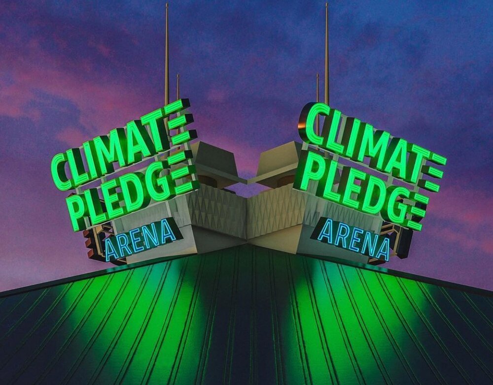 High Quality Amazon Climate Pledge Arena 3 Blank Meme Template