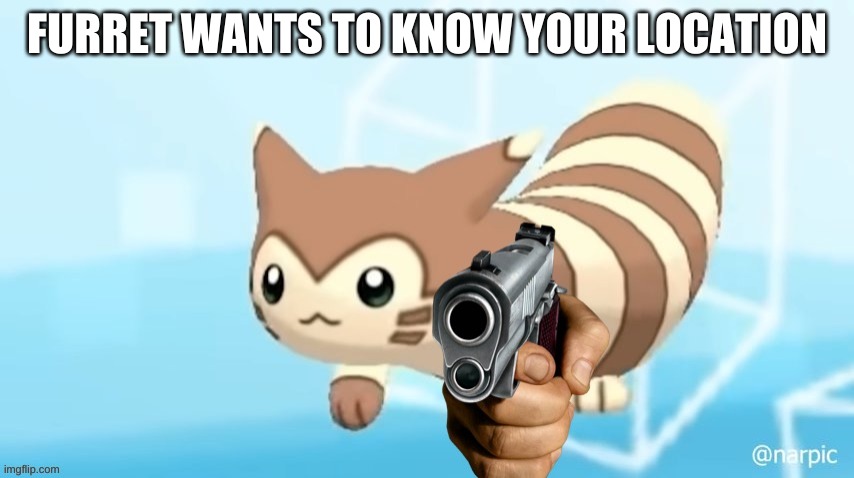 FURRET WANTS TO KNOW YOUR LOCATION | made w/ Imgflip meme maker