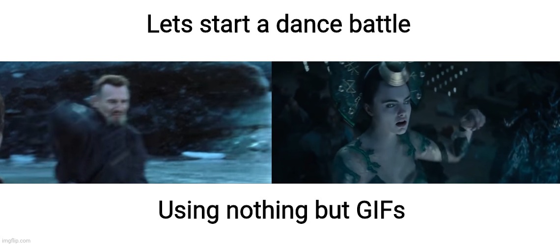 Lets start a dance battle; Using nothing but GIFs | image tagged in dance battle,ra's al ghul,enchantress,dc,dc forever | made w/ Imgflip meme maker