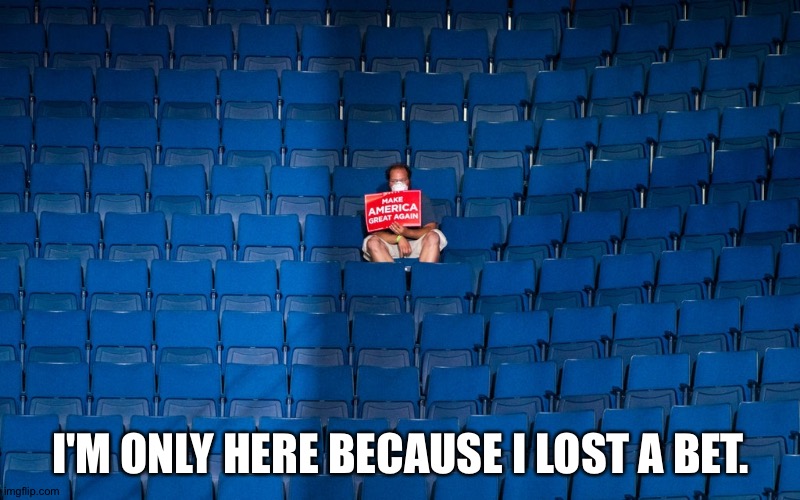Only here because... | I'M ONLY HERE BECAUSE I LOST A BET. | image tagged in blue over | made w/ Imgflip meme maker