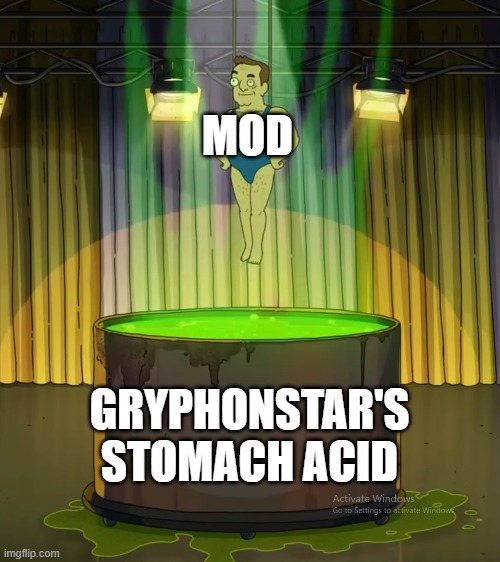 Rick and Morty Acid | MOD GRYPHONSTAR'S STOMACH ACID | image tagged in rick and morty acid | made w/ Imgflip meme maker