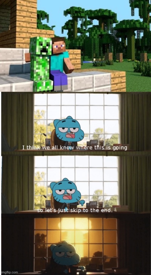 I think we all know where this is going | image tagged in i think we all know where this is going,memes,minecraft | made w/ Imgflip meme maker