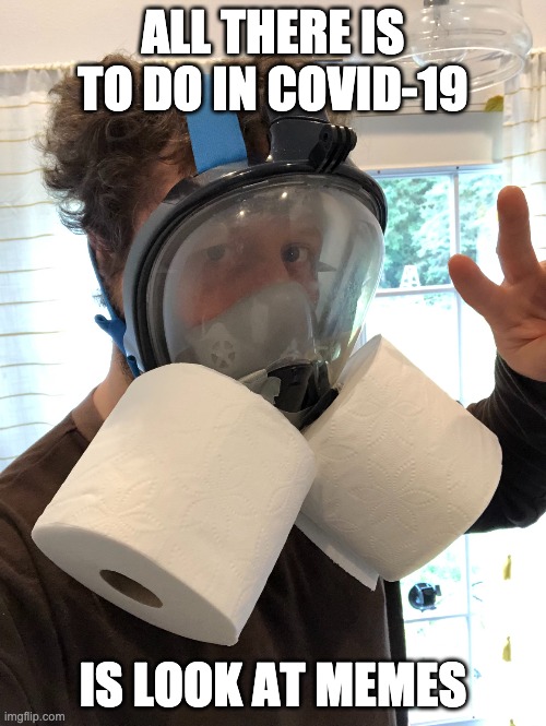 covid memes | ALL THERE IS TO DO IN COVID-19; IS LOOK AT MEMES | image tagged in n95 mask upgraded | made w/ Imgflip meme maker