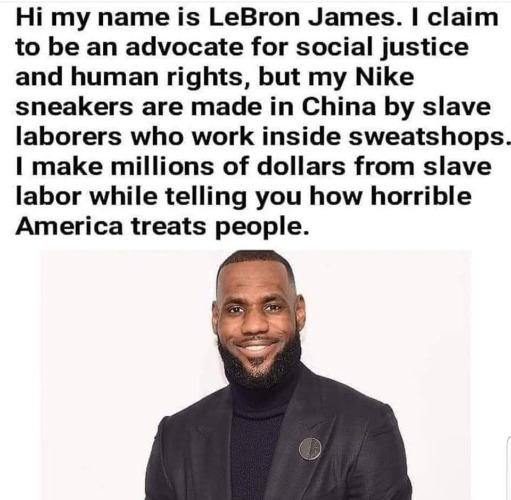 Meet Lebron James, SJW slavemaster, hypocrite | image tagged in sjw triggered,liberal hypocrisy,slavery,ah yes enslaved,slaves,triggered liberal | made w/ Imgflip meme maker