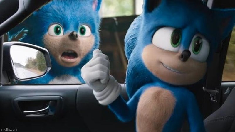 Sonic Movie Old vs New | image tagged in sonic movie old vs new | made w/ Imgflip meme maker