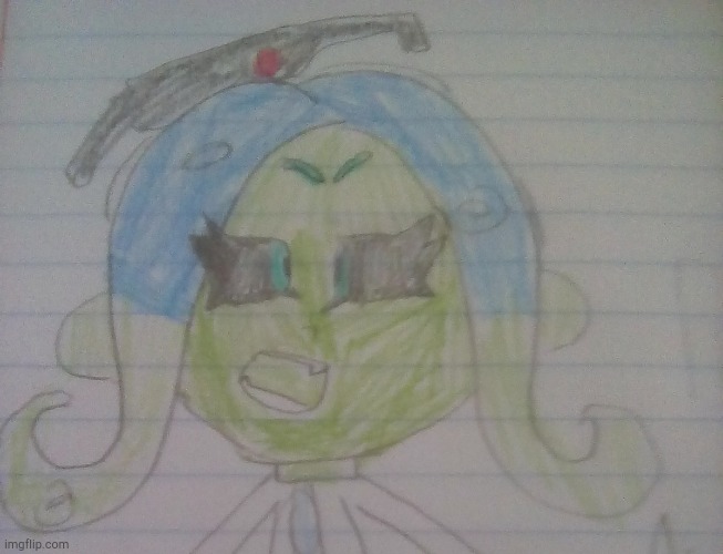 Name: Alice Species:Octarian, sanitized. Age: 25 Bio: Alice got sanitized 15 years ago. Ever since then , she specializes in san | made w/ Imgflip meme maker