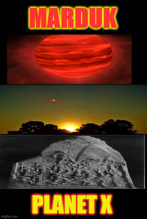 Marduk (The Crossing) | MARDUK; PLANET X | image tagged in planet x,nibiru | made w/ Imgflip meme maker