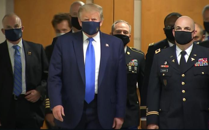 High Quality Trump COVID-19 mask Blank Meme Template