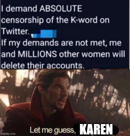 karen, why | KAREN | image tagged in let me guess your home,karen | made w/ Imgflip meme maker