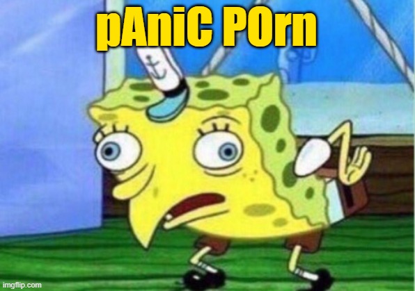 Mocking Spongebob Meme | pAniC POrn | image tagged in memes,mocking spongebob | made w/ Imgflip meme maker