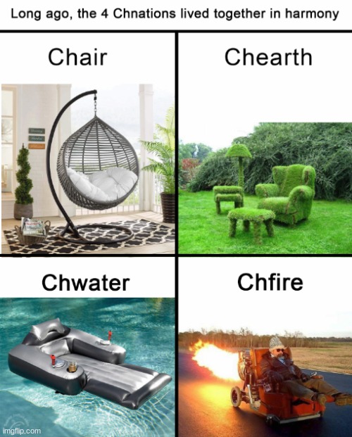 Chnations | image tagged in funny,meme,chair,nations | made w/ Imgflip meme maker