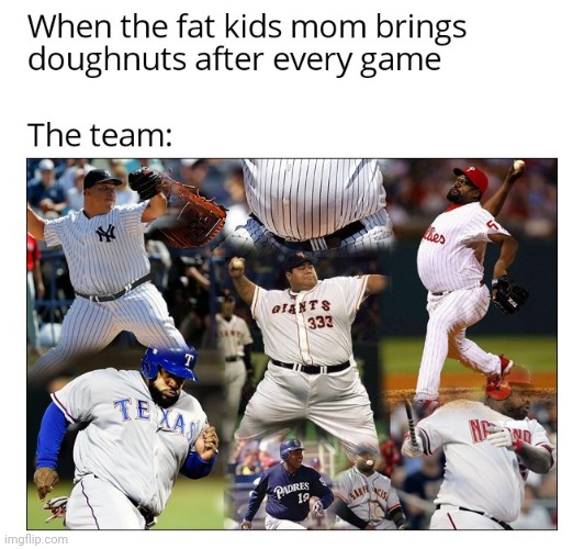 Little Big League | image tagged in baseball,doughnut,fat,boy,sports after game snacks | made w/ Imgflip meme maker