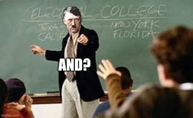 Grammar Nazi Teacher | AND? | image tagged in grammar nazi teacher | made w/ Imgflip meme maker