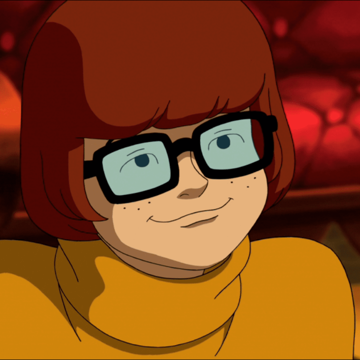 Velma Dinkley, evil smile Blank Meme Template