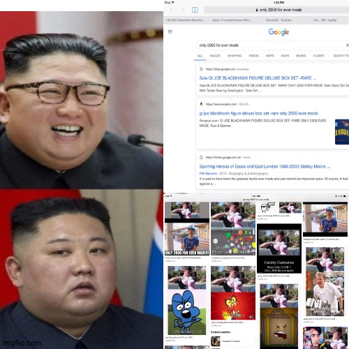 Kim Jong Un Shows Only 2000 for ever made | image tagged in plainrock124 only 2000 for ever made,kim jong un,google images | made w/ Imgflip meme maker