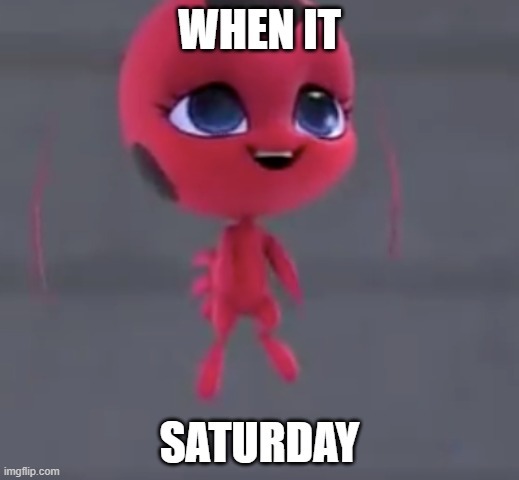 when it Saturday | WHEN IT; SATURDAY | image tagged in when it saturday | made w/ Imgflip meme maker