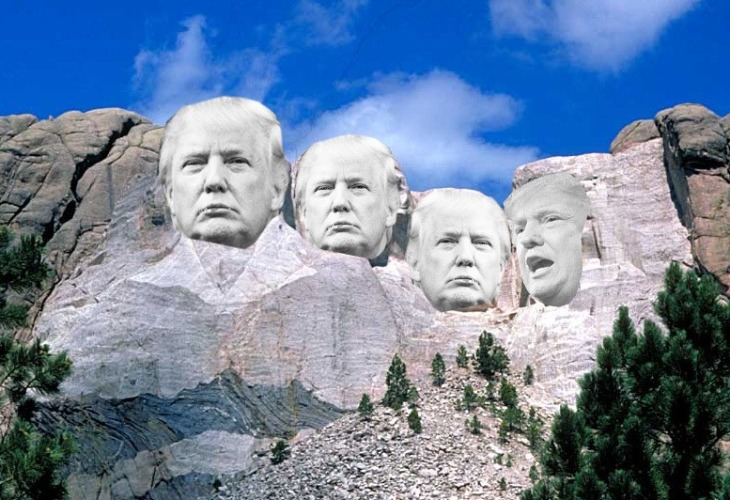Good Morning from Mount Trumpmore, Patriots! | image tagged in mount trumpmore,mount rushmore,maga,kag,trump 2020,triggered liberal | made w/ Imgflip meme maker