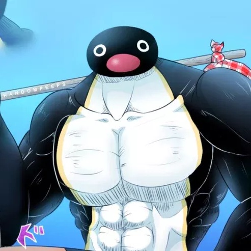 High Quality Buff Pingu Blank Meme Template