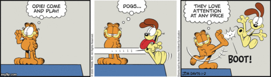 Ooh, that's gotta hurt | image tagged in garfield,odie,dogs,funny comics | made w/ Imgflip meme maker