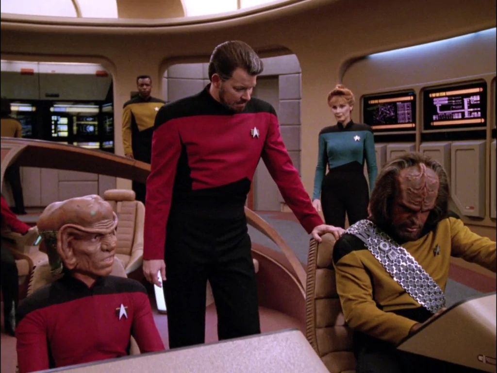 High Quality Riker Leans On A Chair Blank Meme Template