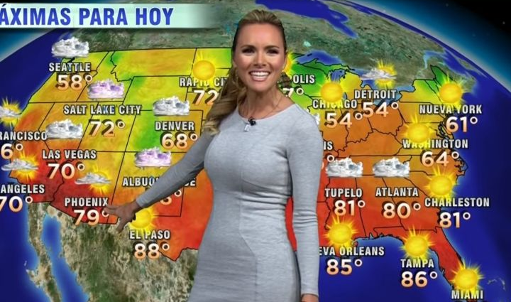 High Quality weather girl Blank Meme Template