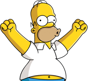 High Quality Homer Simpson - Woo Hoo Blank Meme Template