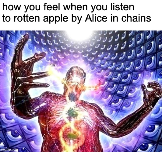 how you feel when you listen to rotten apple by Alice in chains | made w/ Imgflip meme maker