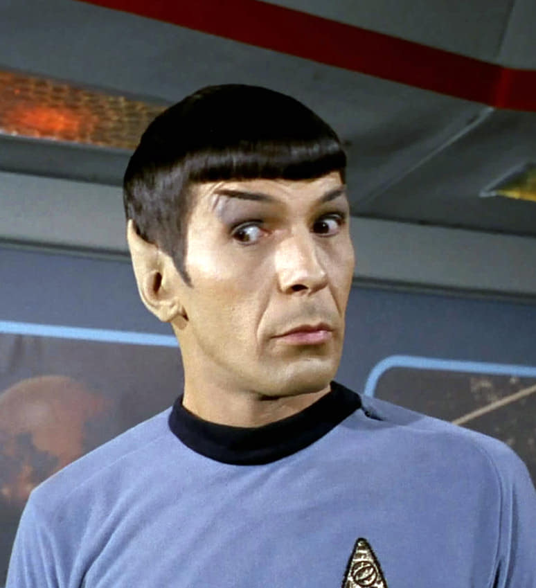 Spock raised eyebrows Blank Meme Template